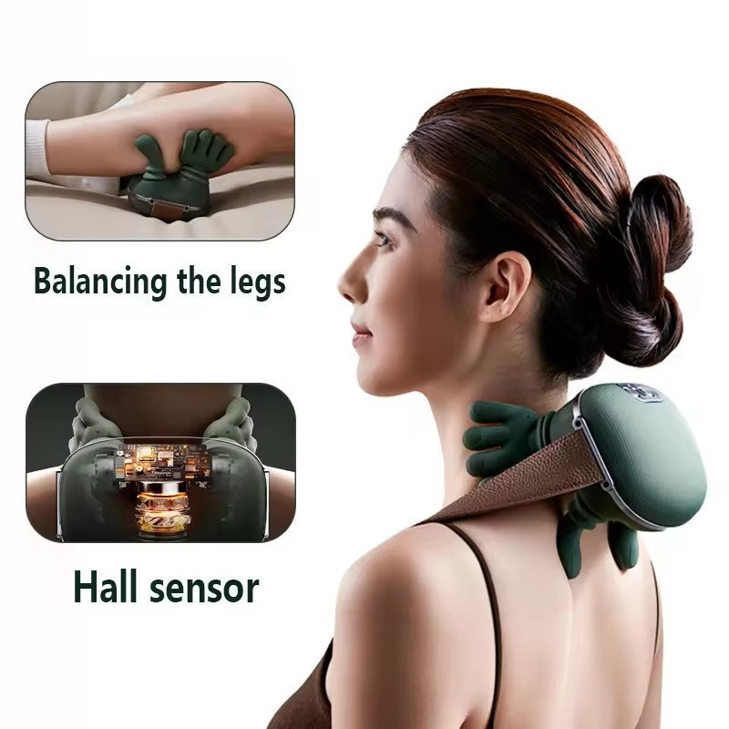 Electric Neck & Shoulder Massager – Wireless Deep Tissue Kneading Shawl for Back & Muscle Pain Relief