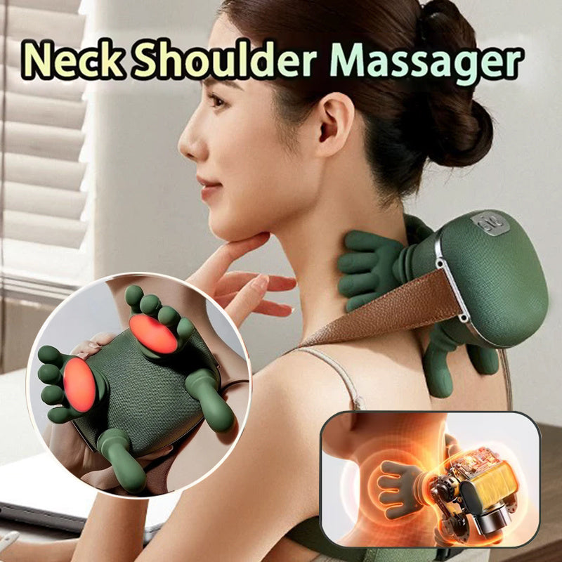 Electric Neck & Shoulder Massager – Wireless Deep Tissue Kneading Shawl for Back & Muscle Pain Relief