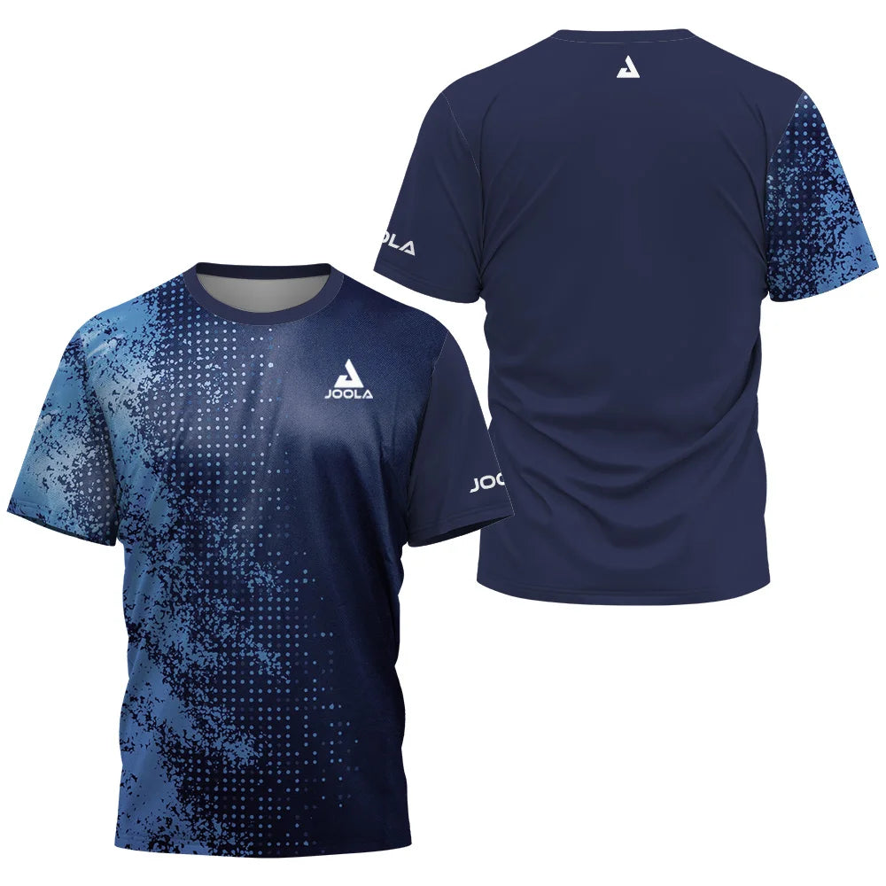 Men’s Summer Quick Dry Sports T-Shirt – Table Tennis, Badminton & Tennis Training Top with Monogram Print