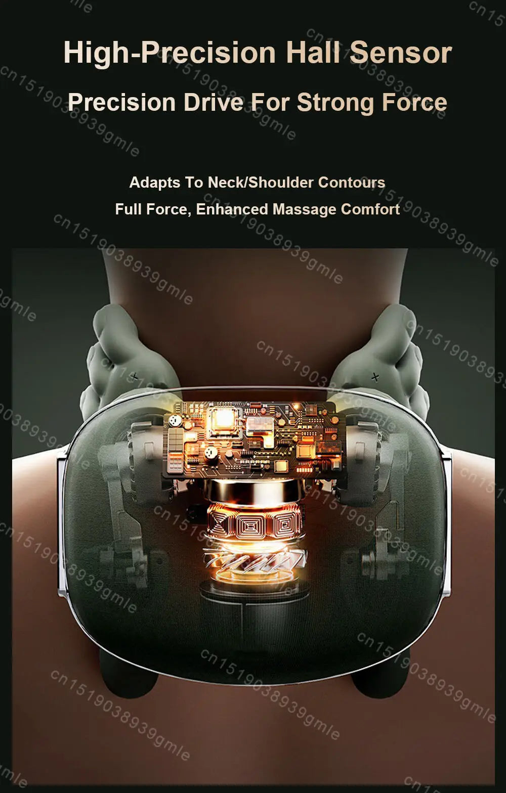 Bionic Neck Shoulder Massager Heated Back Massagers Electric Kneading Muscles Massage Pillow Neck Waist Leg Body ﻿3-Level Modes