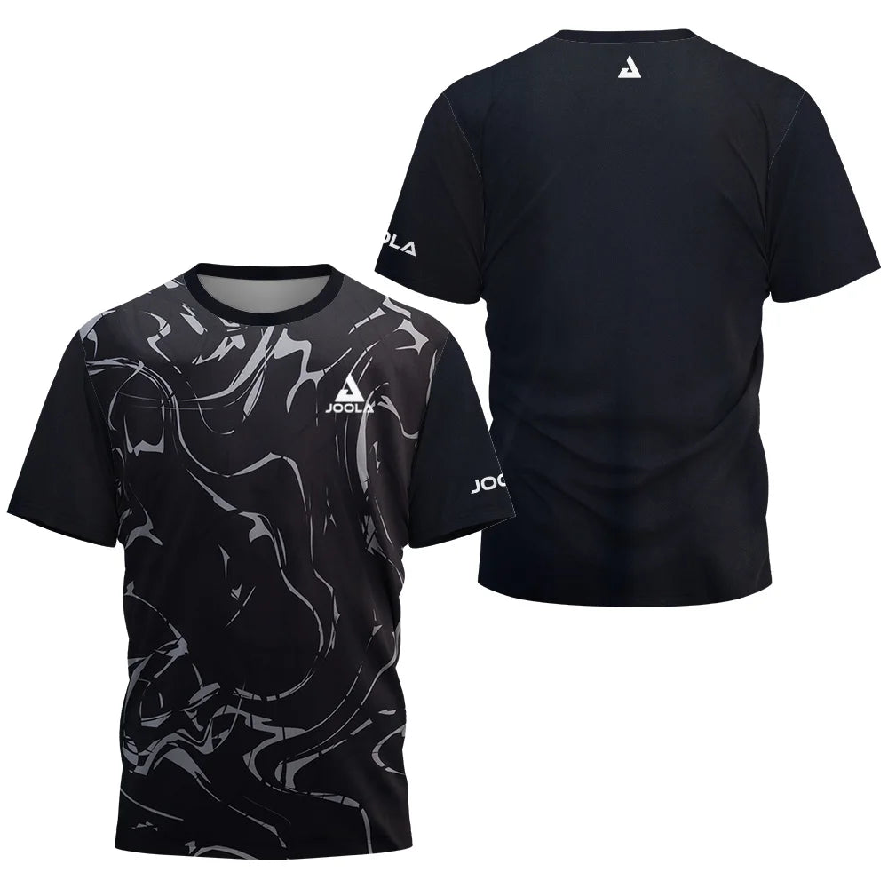 Men’s Summer Quick Dry Sports T-Shirt – Table Tennis, Badminton & Tennis Training Top with Monogram Print