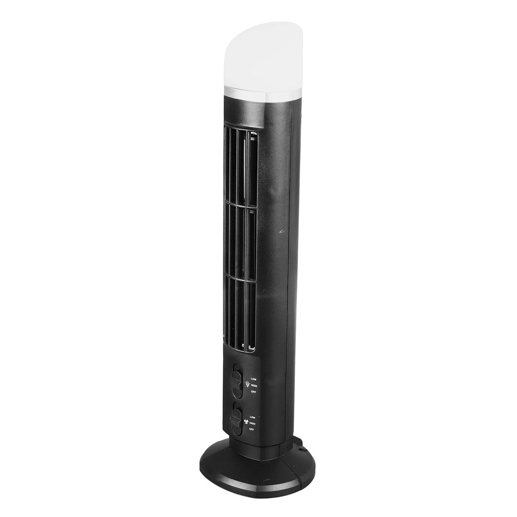 Bladeless Cooling Fan Table Fan Tower Bladeless Fan Bladeless Tower Fan Portable USB Desk Fan with Light for Home Bedroom