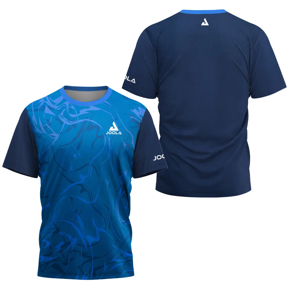 Men’s Summer Quick Dry Sports T-Shirt – Table Tennis, Badminton & Tennis Training Top with Monogram Print