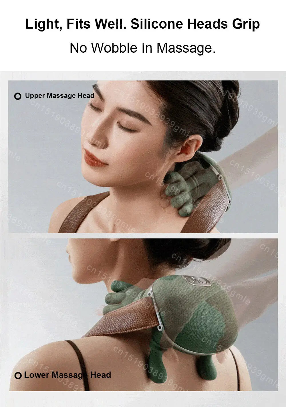 Bionic Neck Shoulder Massager Heated Back Massagers Electric Kneading Muscles Massage Pillow Neck Waist Leg Body ﻿3-Level Modes