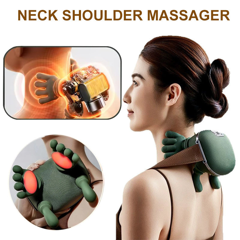 Electric Neck & Shoulder Massager – Wireless Deep Tissue Kneading Shawl for Back & Muscle Pain Relief